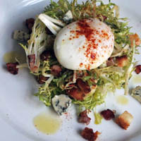 FRISEE SALAD WITH POACHED EGG
