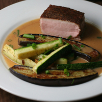 pork chop with miso butter sauce