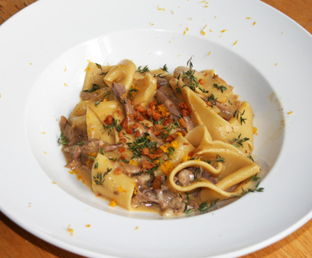 pappardelle with duck confit ragu