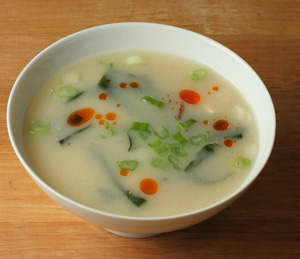 miso soup sesame oil