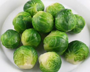 blanched brussel sprouts